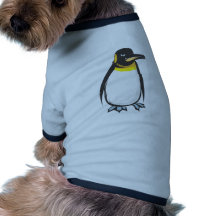 Serious Emperor Penguin Dog T-shirt