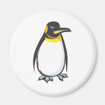 Serious Emperor Penguin Fridge Magnets