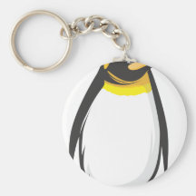 Serious Emperor Penguin Keychains