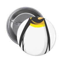 Serious Emperor Penguin Pin