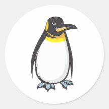 Serious Emperor Penguin Sticker