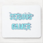 Serious Gamer - Blue Mousepad