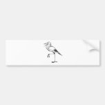 Serious Great Blue Heron Bird in Black Bumper Stickers
