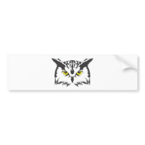 Serious Owl Bird bumper stickers