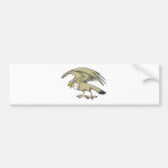 Serious Peregrine Falcon Bird Bumper Stickers