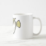 Serious Puffer Fish in Black and White Coffee Mug