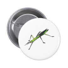 Serious Stick Insect Button