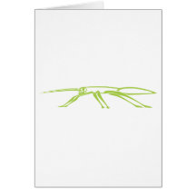 Serious Stick Insect Greeting Card