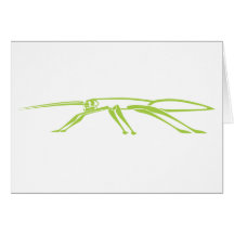 Serious Stick Insect Greeting Cards
