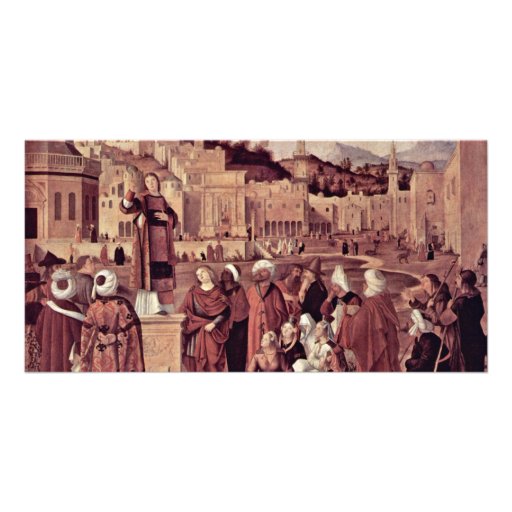 Sermon Of St. Stephen At The Gates Of Jerusalem Personalized Photo Card