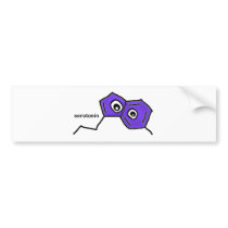 Serotonin Neurotransmitter Bumper Sticker