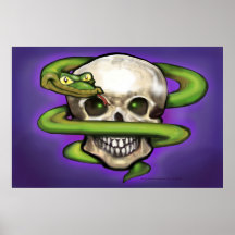 Serpent n Skull Poster