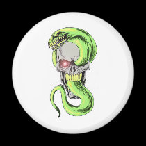 Serpent Skull Art magnets