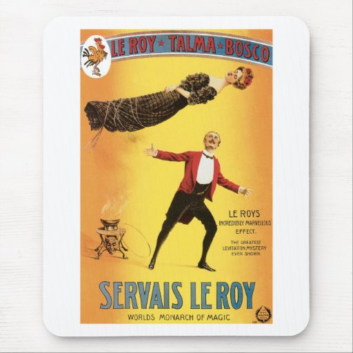 Servais Le Roy ~ Vintage Monarch of Magic Act Mousepads