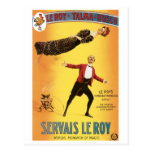 Servais Le Roy ~ Vintage Monarch of Magic Act Postcard