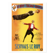Servais Le Roy ~ Vintage Monarch of Magic Act Postcard