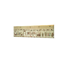 Servants preparing a banquet for William I Stretched Canvas Prints