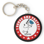 Serve and Protect Policeman keychains