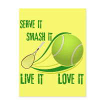 SERVE IT, SMASH IT, LIVE IT, LOVE IT POST CARD