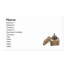 Service Bell in Shipping Crate Business Card