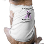 Service Dog At Work Shirt pet clothing