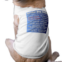 Service Dog Etiquette Doggie Tee