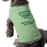 Service Dog/Questions Pet Tshirt