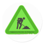 Service in Progress Sticker
