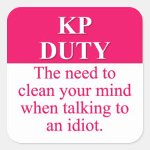 Serving Kitchen Duty (3) Stickers