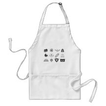 Set of Christian icons Aprons