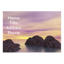 Setting Sun card Business Cards