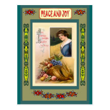 Settlers at Christmas Postcard