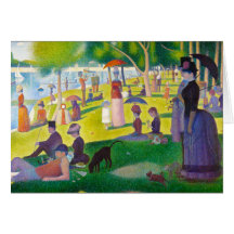 Seurat La Grande Jatte Note Card