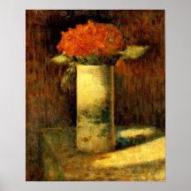 Seurat’s "Vase of Flowers" - Poster