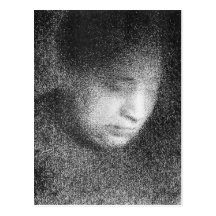 Seurat's mother by Georges Seurat Postcard