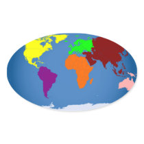 Seven Continents Coloured