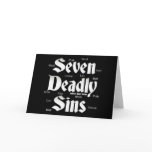 Seven Deadly Sins Logo cards