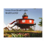 Seven Foot Knoll Light, Maryland Postcard