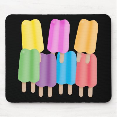 Seven Ice Pops Mousepads by lovemysweets