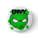 Seven Sins Faces - Envy buttons