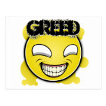 Seven Sins Faces - Greed Postcard