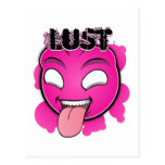 Seven Sins Faces - Lust Post Card