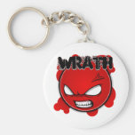 Seven Sins Faces - Wrath Keychain