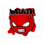 Seven Sins Faces - Wrath Postcards