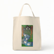 Seven Swans A-Swimming Canvas Bags