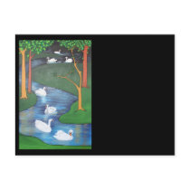 Seven Swans A-Swimming Post Cards