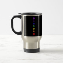Seven vertical chakras coffee mugs