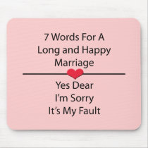 Seven Words For a Long and Happy Marriage