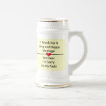 Seven Words For a Long and Happy Marriage Mugs