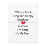 Seven Words For a Long and Happy Marriage
